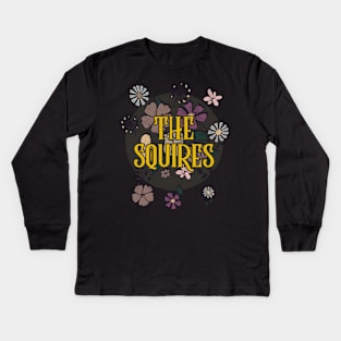 Aesthetic Squires Proud Name Flowers Retro Styles Kids Long Sleeve T-Shirt